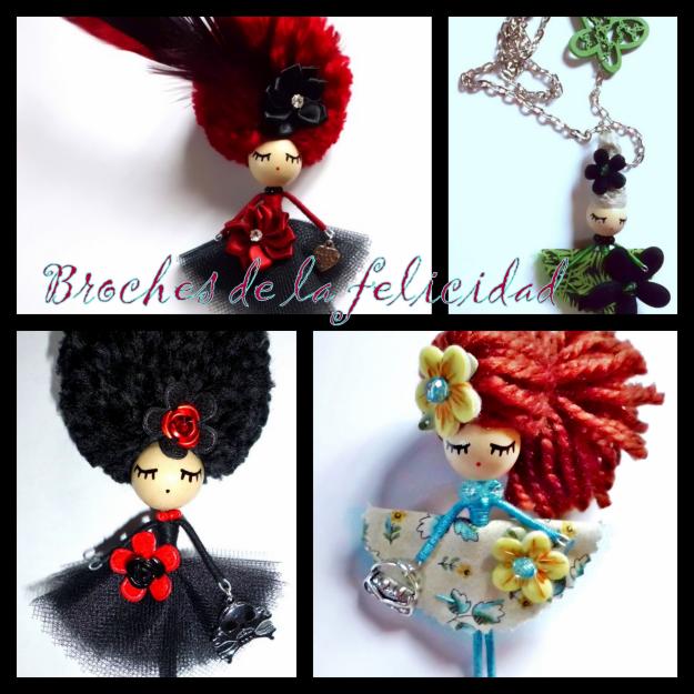 Muñecas colgantes/broches