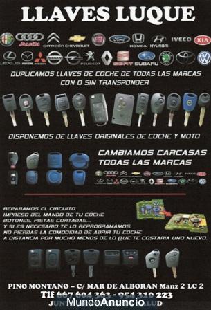 LLAVES DE COCHES CODIFICADAS