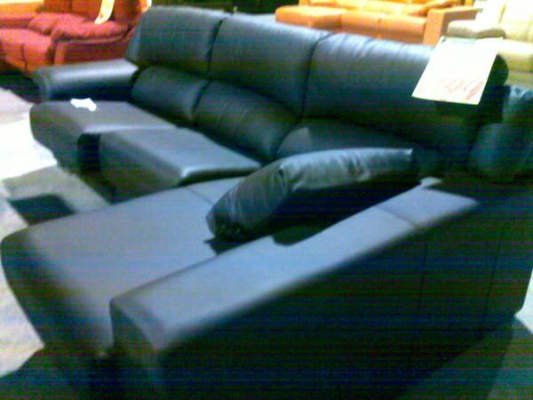 SOFA 3 PLAZAS+CHAISE PIEL