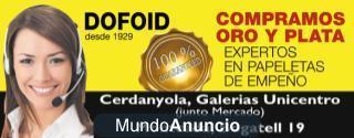 DOFOID Compra-venta de oro. Máxima tasación!