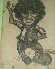 MARADONA DIBUJO FIRMADO POR EL ASTRO DEL FUTBOL LAMINA ORIGINAL PARA COLECCIONISTAS - mejor precio | unprecio.es