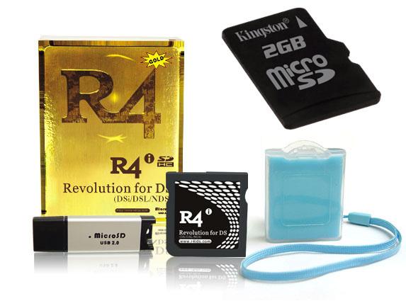 Tarjetas para la Nintendo Ds, Lite, DSi + Micro SD 2 GB