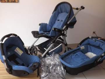 URGENTE VENDO COCHE DE BEBE  3 PIEZAS MARCA 