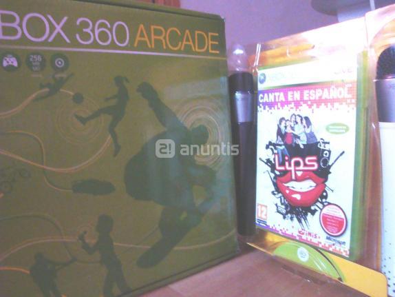 XBOX 360 ARCADE + LIPS CANTA EN ESPAÑOL