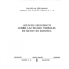 Apuntes históricos sobre las frases verbales de modo en español. --- Ediciones Playor, 1974, Madrid. - mejor precio | unprecio.es