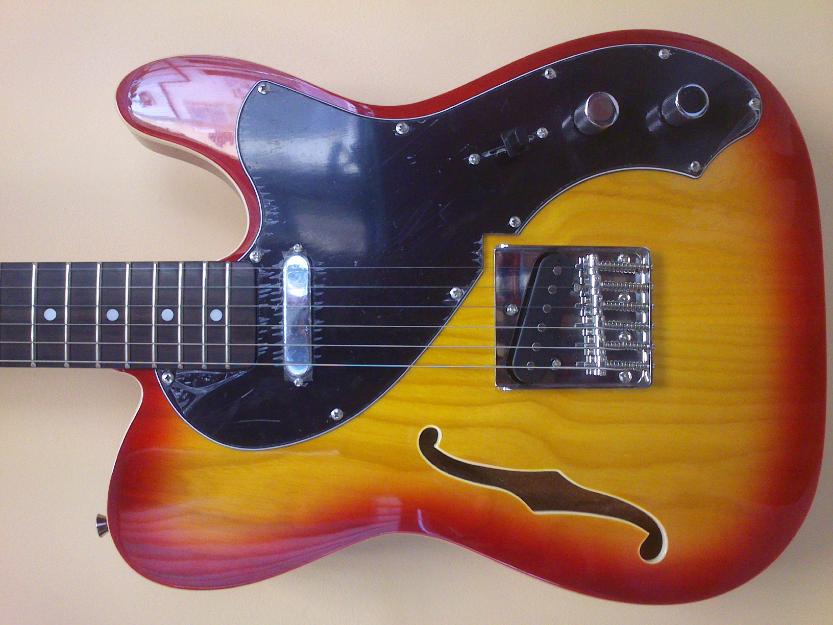 Guitarra thinline jay turser cherry sunburst nueva