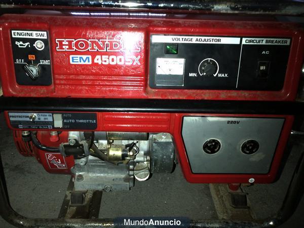 Generador HONDA (EM 4500-SX) MOD. GX340