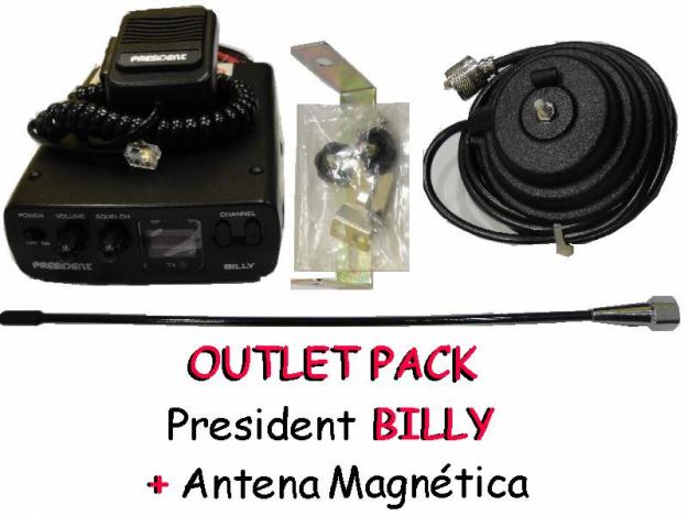 Emisora President Billy + antena Base Magnetica