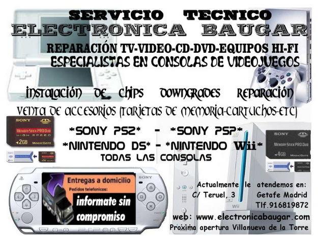 INSTALACION CHIP CONSOLAS WII-PS2-PSP-DS MADRID