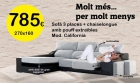 Magnifico sofa chaiselongue con arcon , 2 pouffs y mecanismo deslizante y reclinable. - mejor precio | unprecio.es