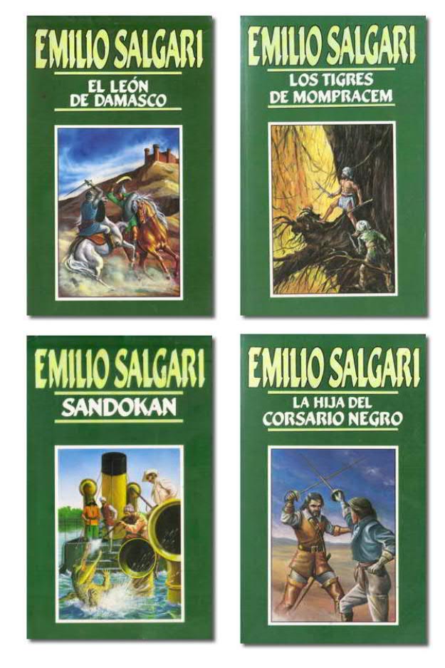 Lote 4 libros Emilio Salgari Orbis