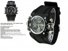 Reloj anike negro dual time hombre,correa silicona negra mod 0497 - mejor precio | unprecio.es