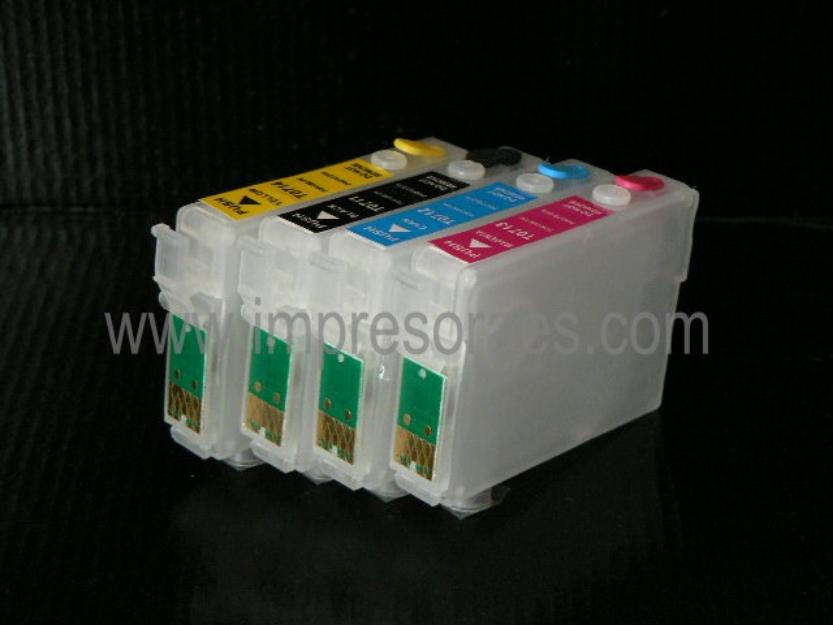 cartuchos recargables Epson Canon HP Brother