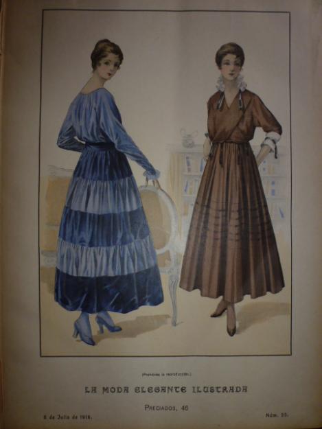 La moda elegante 1916  revista de moda vintage