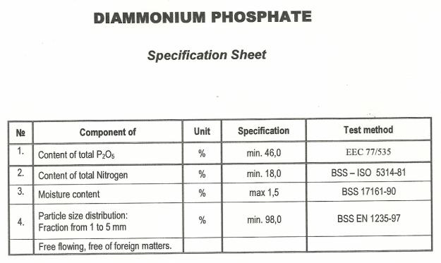 Vendo directamente desde fabrica Diammonium Phosphate