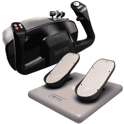 CH Flight SIM yoke + pedales / joystick avión (PC-USB)