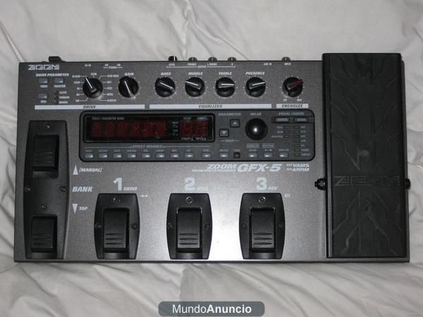 vendo pedalera semi profesional zoom gfx-5 impecable!! 250