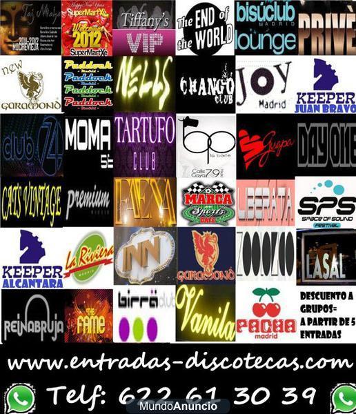 ENTRADAS NOCHEVIEJA DISCOTECAS MADRID. BARRA LIBRE. WWW.ENTRADAS-DISCOTECAS.COM