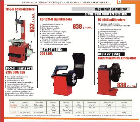 equilibradora contrapesadora 838€ hasta 24