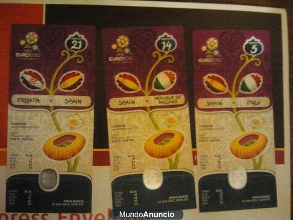 Vendo folios + regalo entradas EUROCOPA 2012