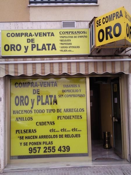 SE COMPRA ORO EN CORDOBA C/ ARCOS DE LA FRONTERA, 18 LOCAL- FATIMA