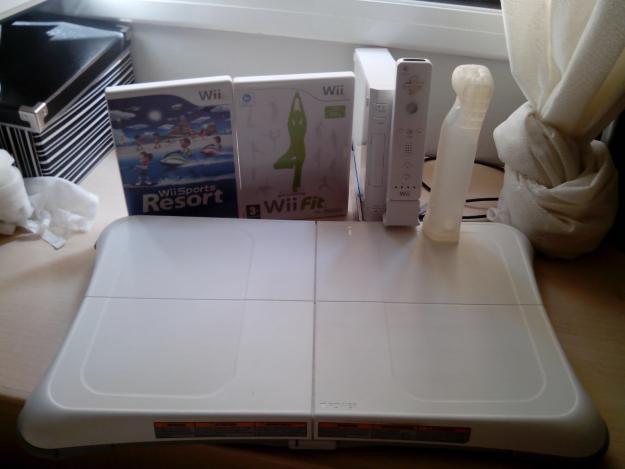 Wii + guitarra + tabla wii fit + wii motion plus