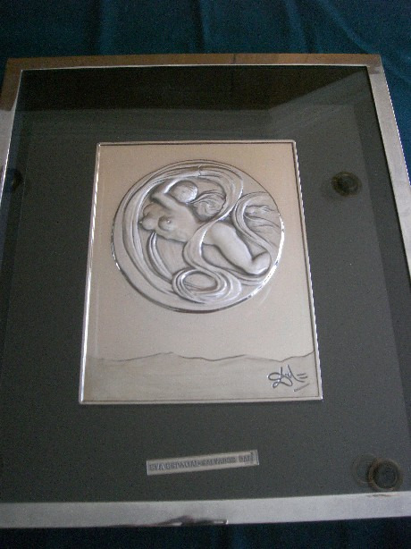Grabado en Plata 'Eva Espacial'