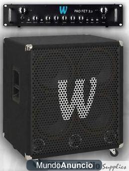 Vendo amplificador de bajo Warwik de 330W