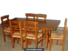 Conjunto de comedor de madera rústico tipo tirolés - mejor precio | unprecio.es