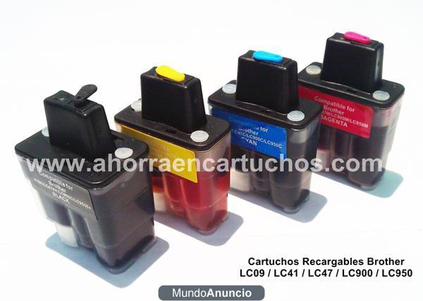 Cartuchos Recargables Brother LC09 / LC41 / LC47 / LC900 / LC950