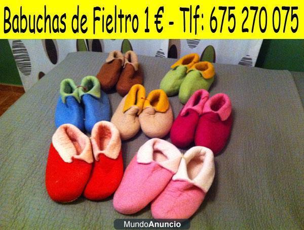 BABUCHAS DE FIELTRO DESDE 1 €