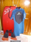 bodyboard kit :traje quiksilver+tabla+aletas el oferton!!! - mejor precio | unprecio.es
