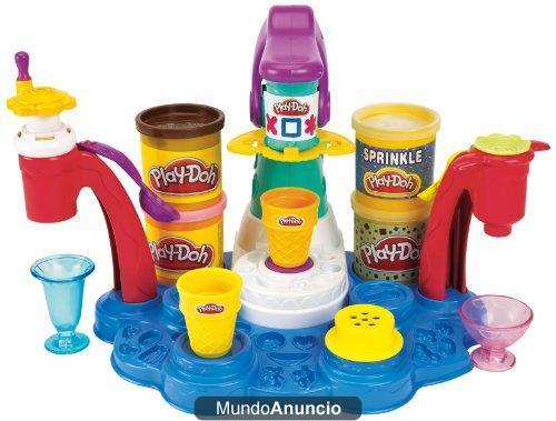 Hasbro Playdoh Mi heladería mágica q4 - Set de plastelina con molde para crear helados