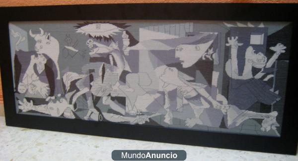 VENDO CUADRO PUNTO DE CRUZ GUERNICA