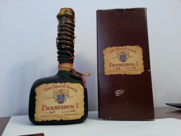 Botella Brandy Francisco I , de 1958 nº de botella 429