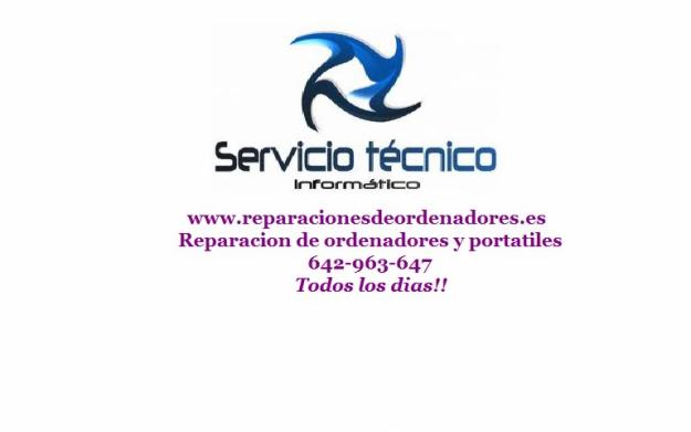 Reparamos ordenadores y portatiles a domicilio Madrid