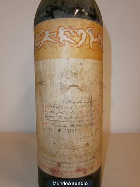 VENDO VINO CHATEAU MOUTON ROLHSCHILD 1965