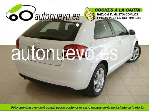 Audi A3 3p  Attraction 1.2Tfsi 105cv.  6vel  Blanco Ibis, Rojo , Negro Brillante. Nuevo.Nacional.