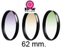 Cuatro filtros marca B+W  rosca 62mm