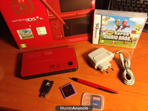 nintendo DSi XL Roja Ediccion 25 Aniversario Mario