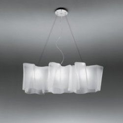 Artemide Logico sospensione 3 in linea difusor seda lúcido - iLamparas.com