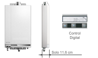 Calentador de agua aguanatura 12l. estanco + kit salida gases, iva incluido (toda españa)