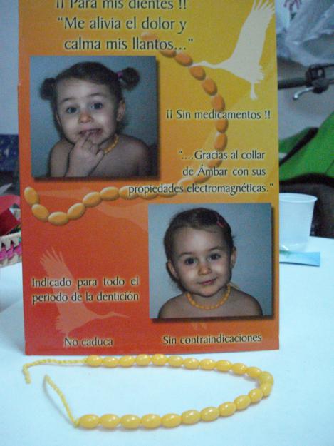 COLLAR DE AMBAR PARA LA DENTICION DE LOS BEBES