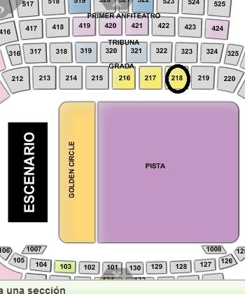 Vendo sobre y regalo 2 Entradas Coldplay 1ª fila sector 218 en grada y numeradas