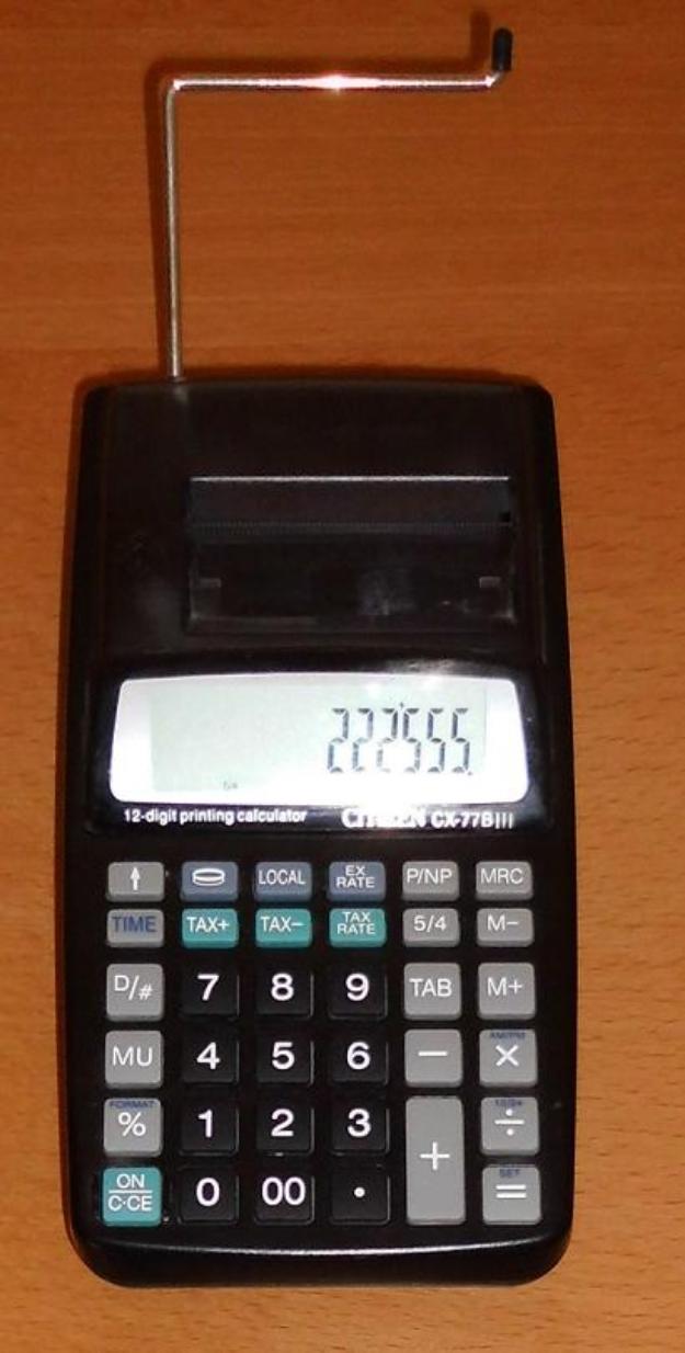 Calculadora impresora citizen cx-77b iii. muy buen estado. ver descripcion