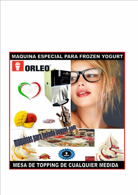 maquina para frozen yogurt ygoures suave helado yogurteras alta gama