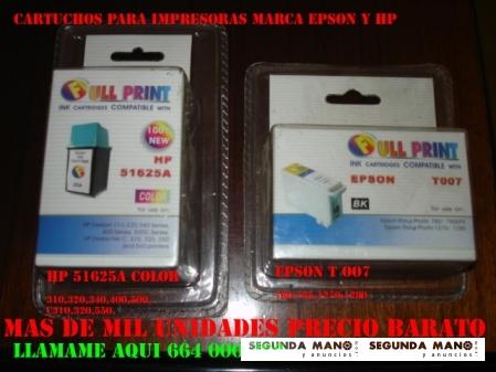 SE VENDEN CARTUCHOS DE IMPRESOREAS PÀRA HP Y EPSON