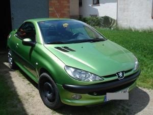 venc cotxe per 6.000   - Peugeot 206 cabrio CC 1.6 verd pistatxo metalitzat