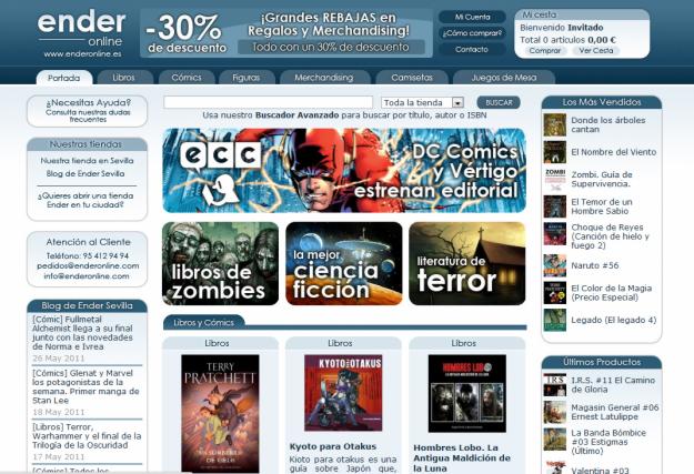 Enderonline.es  Tu tienda de: Libros y Cómics