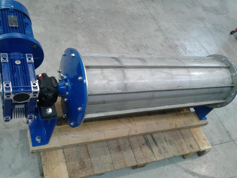 Tambor rotativo separador de metales